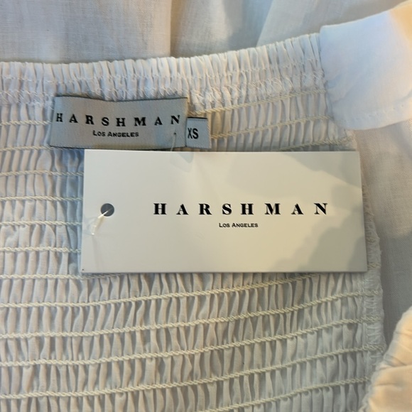 NWT Harshman Keiko White Blouse Size XS 100% Cotton - Picture 8 of 11
